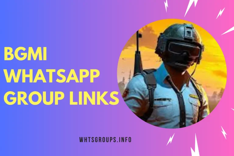 BGMI WhatsApp Group Links