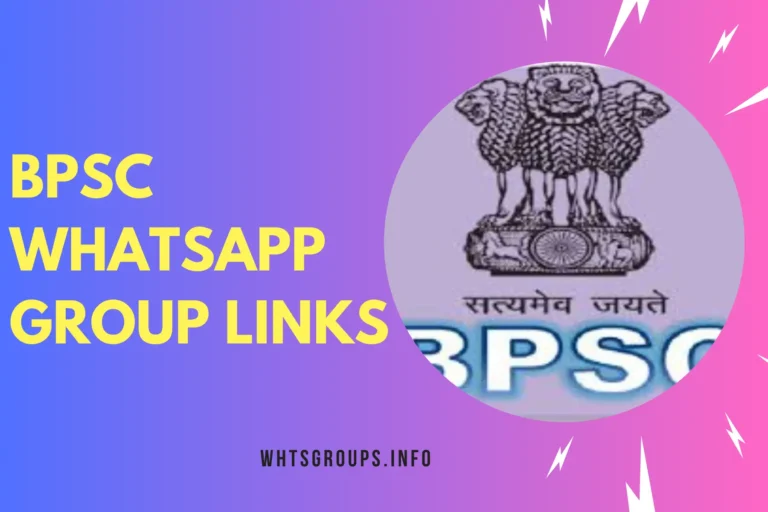 BPSC WhatsApp Group Links