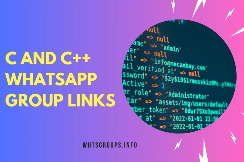 C and C++ WhatsApp Group Links