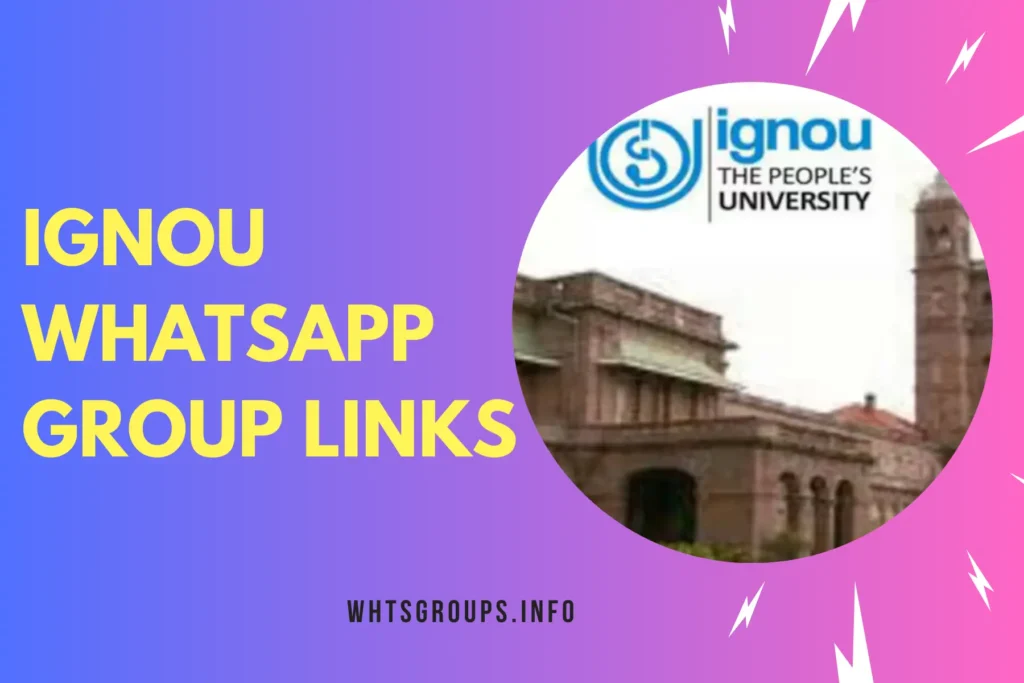 IGNOU WhatsApp Group Links