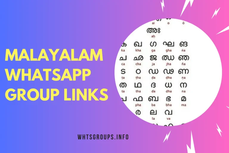 Malayalam WhatsApp Group Links