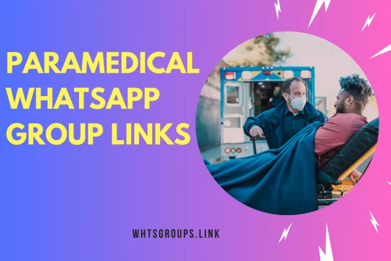 Paramedical WhatsApp Group Links