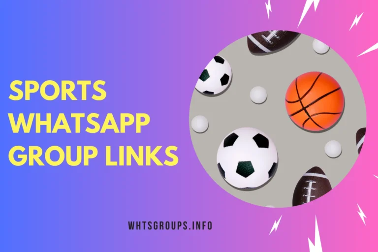 Sports WhatsApp Group Links