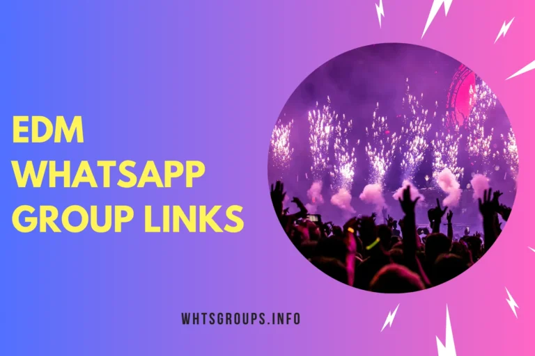 EDM WhatsApp Group Links